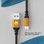 Extra Long USB A to Lightning Cable 3Pack MFi-Certified For iPhone Charger 10 ft Cable,Charging Cord 10 Foot Compatible iPhone 12 11 Pro X XS Max XR/8 Plus/7 Plus/6/6s Plus/5s /5c/iPad Mini Air (Gold)