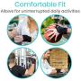 Vive Arthritis Thumb Splint - Spica Support Brace for Right and Left Hand - CMC Osteoarthritis Restriction for Pain, Sprains, Strains, Carpal Tunnel & Trigger Finger - Immobilizer Wrist Strap