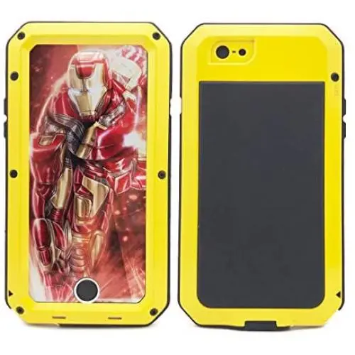 iPhone 6s Plus Case,Marrkey Heavy Duty Shockproof [Tough Armour] Water Resistant Aluminum Alloy Metal Case with Silicone Built-in Screen Dual Layer Protector for Apple iPhone 6 Plus - Yellow