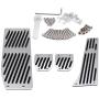 Car Foot Pedal Set, 4pcs Car Manual Transmission Clutch Brake Foot Rest Pedal Pad for BMW 1/3/5/7/X1 Series E30 E32 E34 E36 E38 E39 E46 E87 E90 E91 E92
