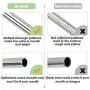Stainless Steel Straws,Set of 16 10.5'' 8.5'' Metal Straws,Eco Friendly Reusable Drinking Straws for 16 20 24 30 oz Yeti Rtic Tumbler,Extra Long Metal Straws with 24 Silicone Tips,4 Cleaning Brushes