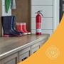 First Alert HOME1 Rechargeable Home Fire Extinguisher 4-Pack, Red | UL Rated 1-A:10-B:C | All-Metal Fire Extinguisher with Pull Pin & Safety Seal | U.S. Coast Guard Approved for Marine Use