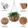 MICGEEK 4 Pack Metal Hanging Planter Basket with Coco Liner, 10 inches Metal Hanging Basket for Flower, Coco Liners for Plants, Hanging Basket for Plants, Garden, Outdoor, Indoorr -HB02 (10 in) MICGEEK 4 Pack Metal Hanging Planter Basket with Coco Liner, 10 inches Metal Hanging Basket for Flower, Coco Liners for Plants, Hanging Basket for Plants, Garden, Outdoor, Indoorr -HB02 (10 in)