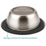 TORCHSTAR 6 Inch Recessed Can Light Trim with Satin Nickel Metal Step Baffle, Detachable Iron Ring Included, Fit Halo and Juno Remodel Recessed Housing, Pack of 6