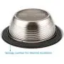 TORCHSTAR 6 Inch Recessed Can Light Trim with Satin Nickel Metal Step Baffle, Detachable Iron Ring Included, Fit Halo and Juno Remodel Recessed Housing, Pack of 6