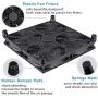 GDSTIME Rounter TV Box Cooling Fan with Speed Control, 182CFM Big Airflow Cooling for ASUS GT/RT-AC5300, Router TV Box Cooling Frame