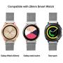 Valkit Compatible Galaxy Watch 46mm/Galaxy Watch 3 45mm Bands, 22mm Stainless Steel Wrist Band Metal Strap Bracelet for Galaxy Watch 46mm/Galaxy Watch 3 45mm/Gear S3 Frontier,Sliver+Black