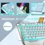 Wireless Keyboard and Mouse,Blue LED Backlit Rechargeable Keyboard Mouse with 3800mAh Battery Metal Panel,Removable Hand Rest Mechanical Feel Keyboard and 7 Color Gaming Mute Mouse for PC Gamers Wireless Keyboard and Mouse,Blue LED Backlit Rechargeable Keyboard Mouse with 3800mAh Battery Metal Panel,Removable Hand Rest Mechanical Feel Keyboard and 7 Color Gaming Mute Mouse for PC Gamers