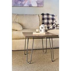 Kira Home 16'' Mid-Century Industrial Metal Hairpin Legs for Coffee Table and Benches, 2 Rods of Heavy Duty 10mm Thickness, Set of 4, Raw Steel Finish