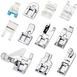 FAC Sewing Machine Kit Presser Feet Snap On Presser Foot Kit Sewing Machine Kit Sewing Machine Spare Parts Accessories 11Pcs