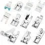 FAC Sewing Machine Kit Presser Feet Snap On Presser Foot Kit Sewing Machine Kit Sewing Machine Spare Parts Accessories 11Pcs FAC Sewing Machine Kit Presser Feet Snap On Presser Foot Kit Sewing Machine Kit Sewing Machine Spare Parts Accessories 11Pcs