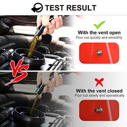 Magicfour Fuel Gas Can Vent Caps, 3 Pack Fuel Gas Can Vent Caps Gas Can Replacement Vent Plug Gas Jug Vent Caps for Gas Fuel Water Can Jug to Allow Faster Flowing