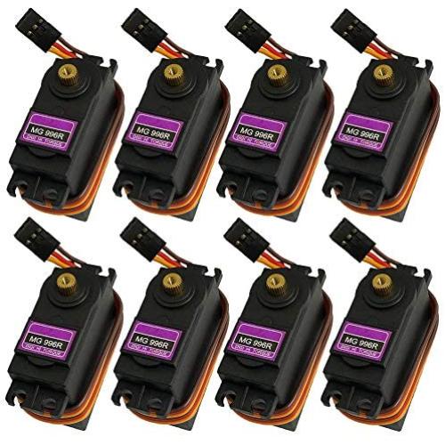 ZERO-TECH MG996R 55g 8PCS Metal Gear Torque Digital Servo for Futaba JR RC Helicopter Car Boat Airplane Controls Mini Servo 450 Robot