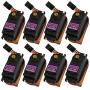ZERO-TECH MG996R 55g 8PCS Metal Gear Torque Digital Servo for Futaba JR RC Helicopter Car Boat Airplane Controls Mini Servo 450 Robot