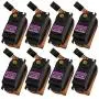ZERO-TECH MG996R 55g 8PCS Metal Gear Torque Digital Servo for Futaba JR RC Helicopter Car Boat Airplane Controls Mini Servo 450 Robot
