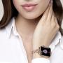 Sangaimei Compatible Bling Band for Apple Watch Band 38mm 40mm Women Rhinestone Stainless Steel Link Band Iwatch Series 6/5/4/3/2/1 Bracelet Metal Strap Rose Gold Mothers Day