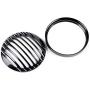 CISUNG Metal Headlight Grill Cover Fits Harley Davidson Sportster XL 883 1200 X48 Black