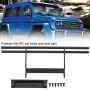 VGEBY RC Rear Bumper, Lightweight Metal Remote Control Vehicle Rear Bumper RC Upgrades Parts Replacement Accessories Fit for Traxxas TRX-4 G500 TRX-6 G63(Black)