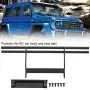 VGEBY RC Rear Bumper, Lightweight Metal Remote Control Vehicle Rear Bumper RC Upgrades Parts Replacement Accessories Fit for Traxxas TRX-4 G500 TRX-6 G63(Black)