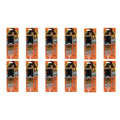 Gorilla 2 Part Epoxy, 5 Minute Set, .85 ounce Syringe, Clear, (Pack of 12) Gorilla 2 Part Epoxy, 5 Minute Set, .85 ounce Syringe, Clear, (Pack of 12)