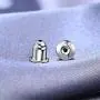 3 Pairs Earring Backs 925 Sterling Silver Hypoallergenic Backings for Stud Posts Back Replacement (White Gold) 3 Pairs Earring Backs 925 Sterling Silver Hypoallergenic Backings for Stud Posts Back Replacement (White Gold)
