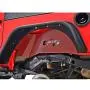 KML JK Front and Rear Inner Fender Kit 6PCS Sheet Metal Red with Logo Cut for 07-18 Wrangler JK KML JK Front and Rear Inner Fender Kit 6PCS Sheet Metal Red with Logo Cut for 07-18 Wrangler JK
