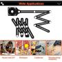 Upgrade Multi Angle Ruler, Aluminum Alloy Angle Measuring Ruler, Universal Opening Locator Measurement Tool, 6-Sided Angle Finder Tool, Template Tool Full Metal