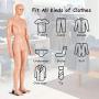 Giantex 6 FT Adjustable Male Mannequin Make-up Manikin Metal Stand Plastic Full Body Realistic