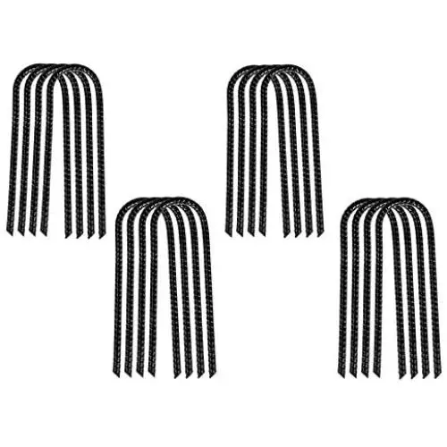 Urbalabs 12'' Inch Rebar Trampoline Stakes Extra Heavy Duty Metal Steel High Wind Ground Anchors 3/8 Inch Round Chisel Point Tips Universal Size Anti Rust in Black Urbalabs 12'' Inch Rebar Trampoline Stakes Extra Heavy Duty Metal Steel High Wind Ground Anchors 3/8 Inch Round Chisel Point Tips Universal Size Anti Rust in Black