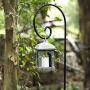 BEAU JARDIN Shepherd Hook 92 in Tall 3/5in Thick Hummingbird Bird Feeder Heavy Duty Pole Premium Garden Hanging Plants Basket Hanger Pathway Light Solar Lantern Mason Jar Wind Chimes Wedding Metal