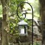 BEAU JARDIN Shepherd Hook 65in Tall 1/2in Thick Hummingbird Bird Feeder Pole Garden Hanging Plant Basket Hanger Pathway Light Solar Lantern Mason Jar Wind Chime Wedding Metal Rust Resistant Heavy Duty