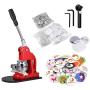 Bundle: 2-1/4 Inch Button Badge Maker Machine + 1500 Button Parts & Circle Cutter