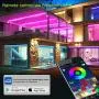 Micomlan 50ft/15M Led Strip Lights,Music Sync Color Changing RGB LED Strip Lights Built-in Mic, Bluetooth app Controlled LED Lights Rope Lights, 5050 RGB LED Light Strip(APP+Remote+Mic+3 Button ) Micomlan 50ft/15M Led Strip Lights,Music Sync Color Changing RGB LED Strip Lights Built-in Mic, Bluetooth app Controlled LED Lights Rope Lights, 5050 RGB LED Light Strip(APP+Remote+Mic+3 Button )
