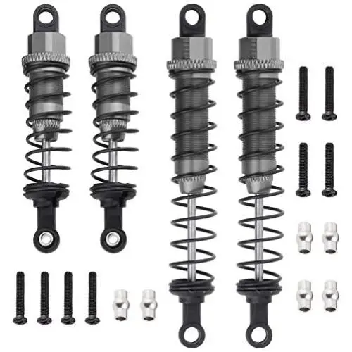 Hobbypark Shock Absorber,Front(2) & Rear(2) Replacement of 0016 and 0017 for WLtoys 1/12 RC Car 12428 12423 FY03 12628 Upgrade Parts (Gray) Hobbypark Shock Absorber,Front(2) & Rear(2) Replacement of 0016 and 0017 for WLtoys 1/12 RC Car 12428 12423 FY03 12628 Upgrade Parts (Gray)