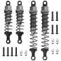 Hobbypark Shock Absorber,Front(2) & Rear(2) Replacement of 0016 and 0017 for WLtoys 1/12 RC Car 12428 12423 FY03 12628 Upgrade Parts (Gray) Hobbypark Shock Absorber,Front(2) & Rear(2) Replacement of 0016 and 0017 for WLtoys 1/12 RC Car 12428 12423 FY03 12628 Upgrade Parts (Gray)