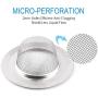 2 Pack Kitchen Sink Strainer, Large Wide Rim 4.5'' Diameter, Stainless Steel Drain Cover, Anti Clogging Mesh Drain Strainer for Kitchen Sinks Drain, Perforated