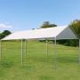 Quictent 10X20ft Upgraded Heavy Duty Carport Car Canopy Party Tent with Reinforced Steel Cables-White