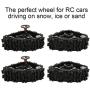 4Pcs Metal Gear Snow Wheel, 1/10 RC Remote Control Snow Tires Metal Gear Standard Main Gear RC Crawler Accessory Part