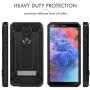 Evocel Explorer Series Pro Phone Case Compatible with Stylo 5 with Glass Screen Protector and Belt Clip Holster, Black