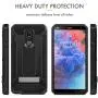 Evocel Explorer Series Pro Phone Case Compatible with Stylo 5 with Glass Screen Protector and Belt Clip Holster, Black