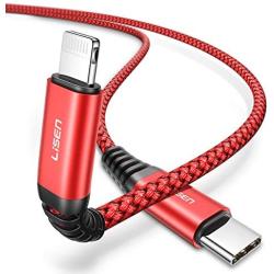 LISEN 20W USB C to Lightning Cable 3FT, MFi-Certified iPhone Charge Cable Fast Power Delivery Charging Cable Compatible with iPhone 12/11/11 Pro/11 Pro Max/X/XS/XR/XS Max/8/8 Plus