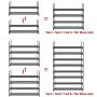 DazHom 4-Tier Shoe Rack, Shoe Racks Storage Organizer Closet, Metal Cabinet Stackable Shoe Rack Tower, Space Saving Organizer Shoe Shelf Durable Holds 20 Pairs, Black