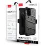 ZIZO Bolt Series for Galaxy S20 Case with Kickstand Holster Lanyard - Gun Metal Gray