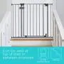 Summer Secure Space Extra-Wide Safety Baby Gate, Grey, Slate Metal Frame – 30” Tall, Fits Openings 28.5” to 52” Wide, Baby and Pet Gate for Extra-Wide Doorways, Stairs, and Wide Spaces Summer Secure Space Extra-Wide Safety Baby Gate, Grey, Slate Metal Frame – 30” Tall, Fits Openings 28.5” to 52” Wide, Baby and Pet Gate for Extra-Wide Doorways, Stairs, and Wide Spaces