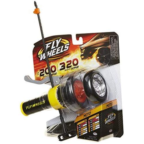 Fly Wheels Launcher + 2 Moto Wheels - Rip it up to 200 Scale MPH, Fast Speed, Amazing Stunts & Jumps up to 30 Feet All Terrain Action: Dirt, Mud, Water, Snow- One of The Hottest Wheels Around