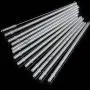 DAKOUFISH BPA-Free 12 Piece 9 Inch Reusable Clear Plastic Glitter Sparkle Drinking Straw Plus one Cleaning Brush (Clear,9inch)