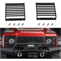 LAFEINA Metal Front Lamp Guards Headlight Cover Grille for 1/10 RC Crawler Car Traxxas TRX-4 Lamp Protection