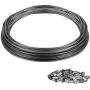 Lumuasky Picture Hanging Wire 90lb, Heavy Duty Stainless Steel Wire Rope for Hanging Picture Frame Mirror and Wall Art, Strong Metal Wire 124Feet with 100PCS Aluminum Crimping Sleeves Lumuasky Picture Hanging Wire 90lb, Heavy Duty Stainless Steel Wire Rope for Hanging Picture Frame Mirror and Wall Art, Strong Metal Wire 124Feet with 100PCS Aluminum Crimping Sleeves