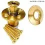 Wood Deck Brass Anchor for Pool Safety Cover (10 Pack) Wood Deck Brass Anchor for Pool Safety Cover (10 Pack)