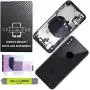 CELL4LESS Back Housing Assembly Metal Frame w/Back Glass - Wireless Charging pad - Sim Card Tray and Camera Frame and Lens for iPhone X (Space Gray) CELL4LESS Back Housing Assembly Metal Frame w/Back Glass - Wireless Charging pad - Sim Card Tray and Camera Frame and Lens for iPhone X (Space Gray)
